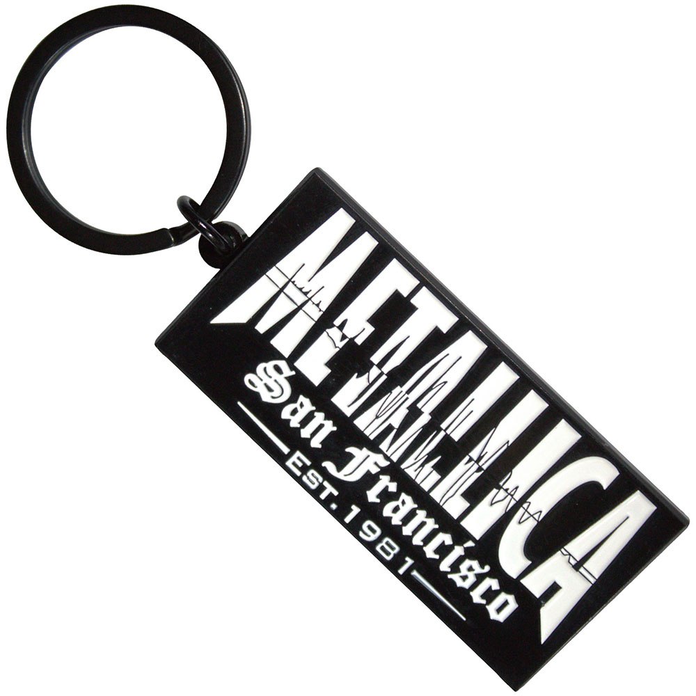 Metallica - Quake Sleutelhanger - Zwart/Wit